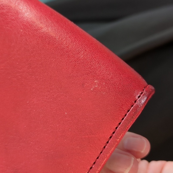 Brighton Beaded, Red Leather, Crossbody Mini-Bag - Picture 16 of 17